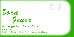 dora feuer business card